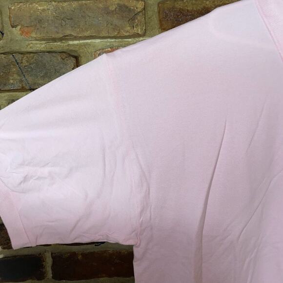 Gildan Pink Logo Polo Shirt Men’s Size 2XL - Picture 5 of 6